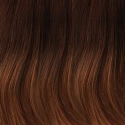 B8/27/30RO Medium Natural Brown Roots to Midlengths, Medium Red/Gold Blonde Midlengths to Ends
